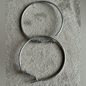 Silver Hoop Earrings